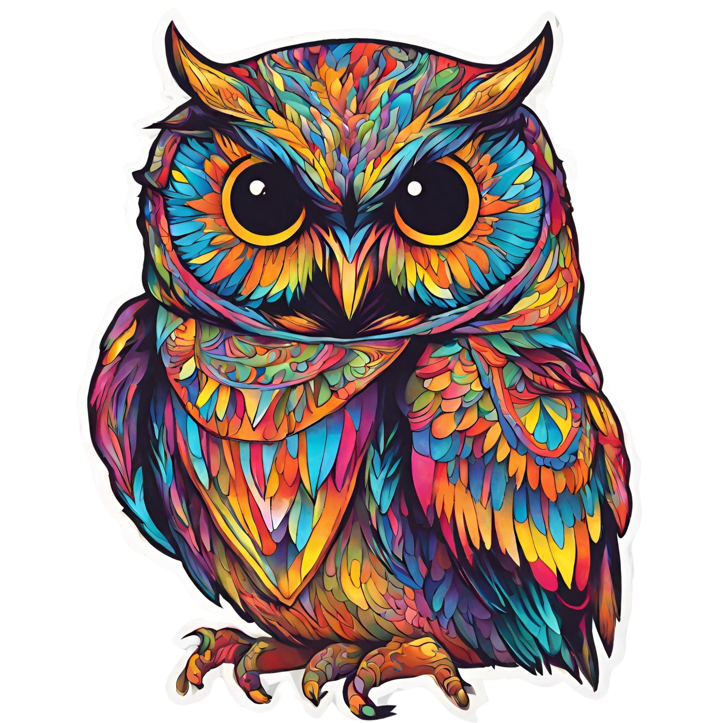 Kid's Colorful Owl Unisex T-shirt