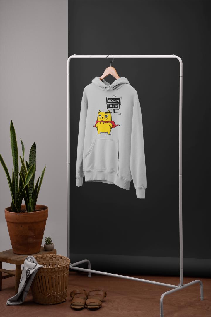 Men's Cat Adopt Me Hoodie Sweatshirt