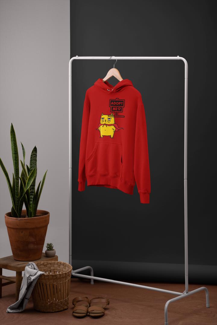 Men's Cat Adopt Me Hoodie Sweatshirt