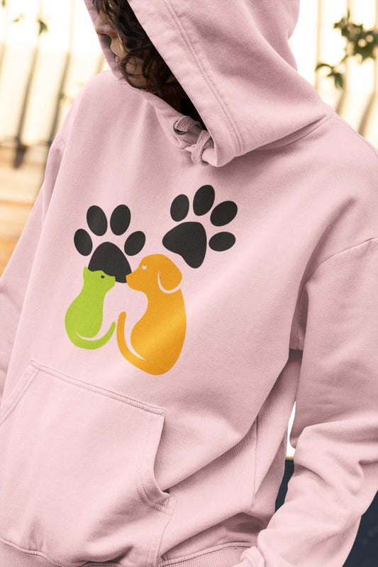 Men's Cat and Dog Hoodie Sweatshirt