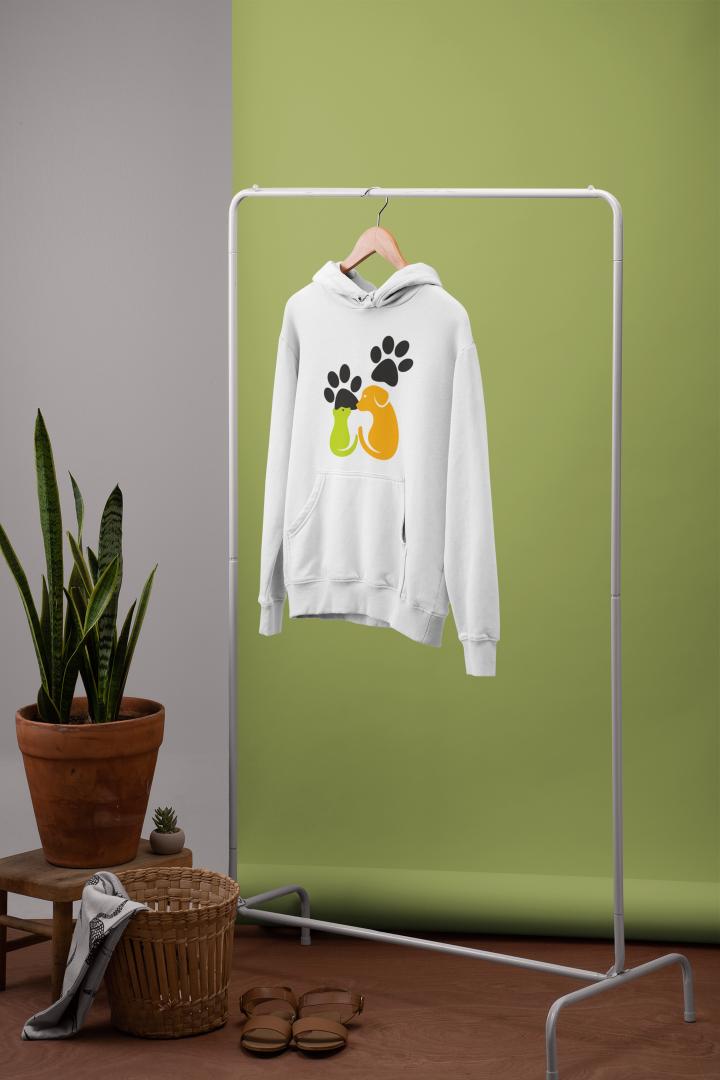 Men's Cat and Dog Hoodie Sweatshirt