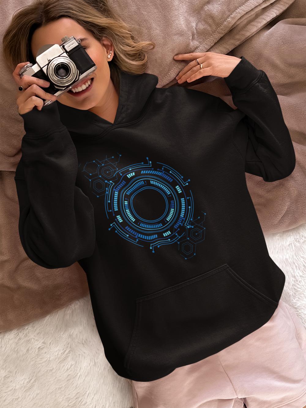 Women's Circle Vector Hoodies