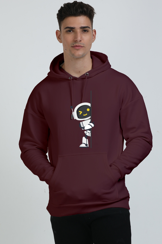 Men's AI Robot Oversized Hooded Sweatshirt