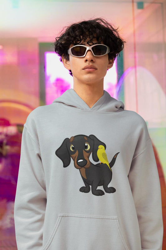 Men's Dachshund Hoodie Sweatshirt