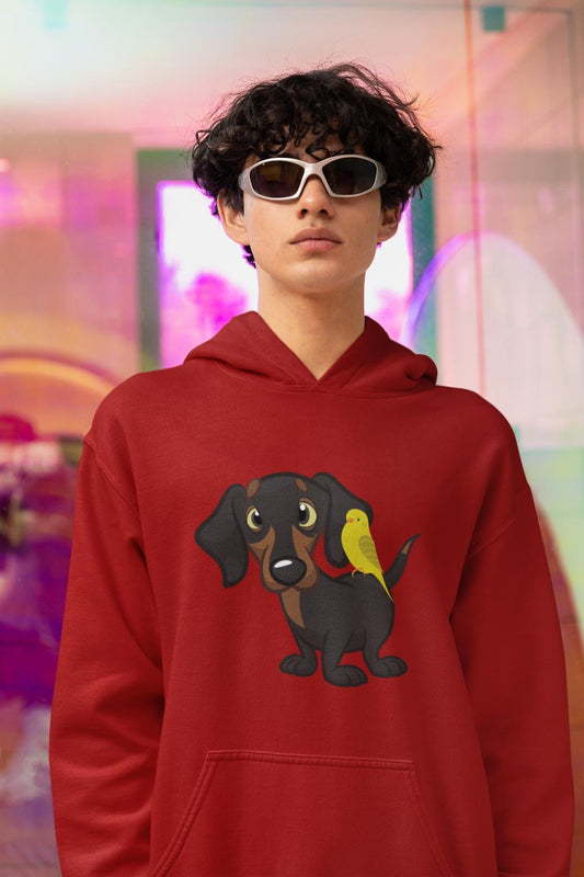 Men's Dachshund Hoodie Sweatshirt