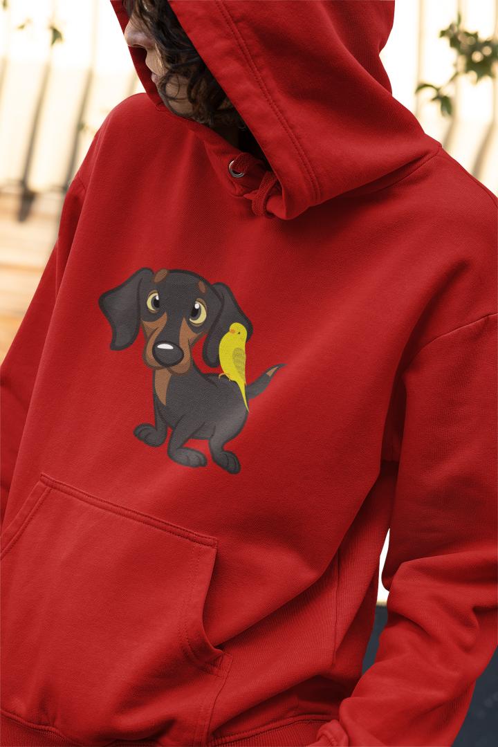 Men's Dachshund Hoodie Sweatshirt