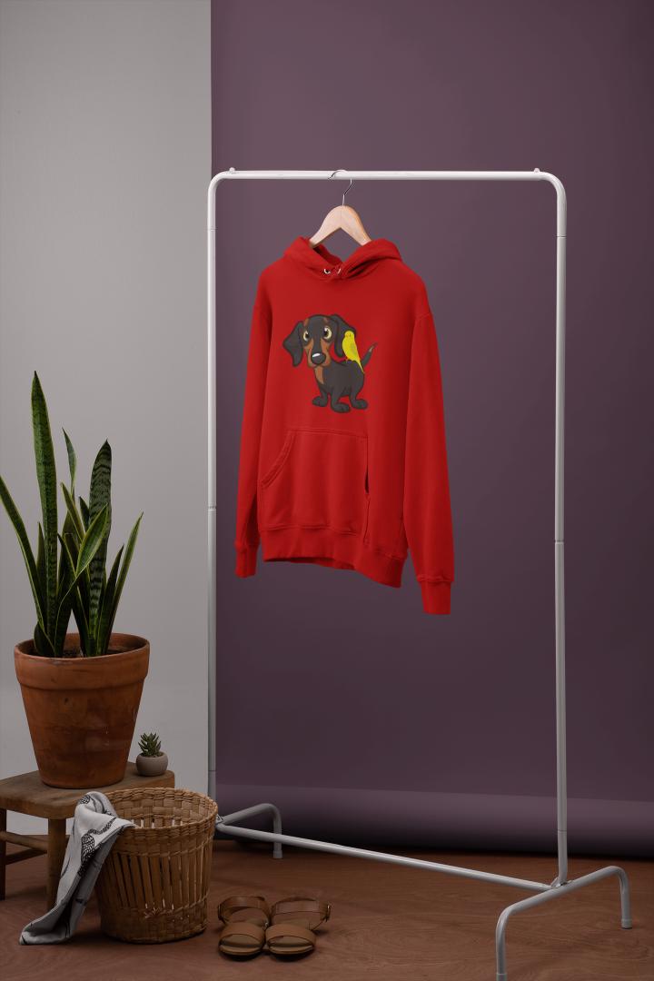 Men's Dachshund Hoodie Sweatshirt