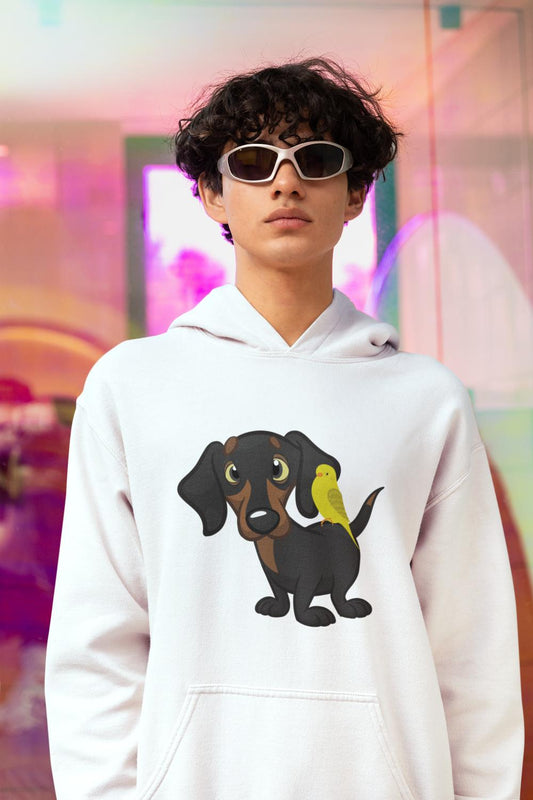 Men's Dachshund Hoodie Sweatshirt