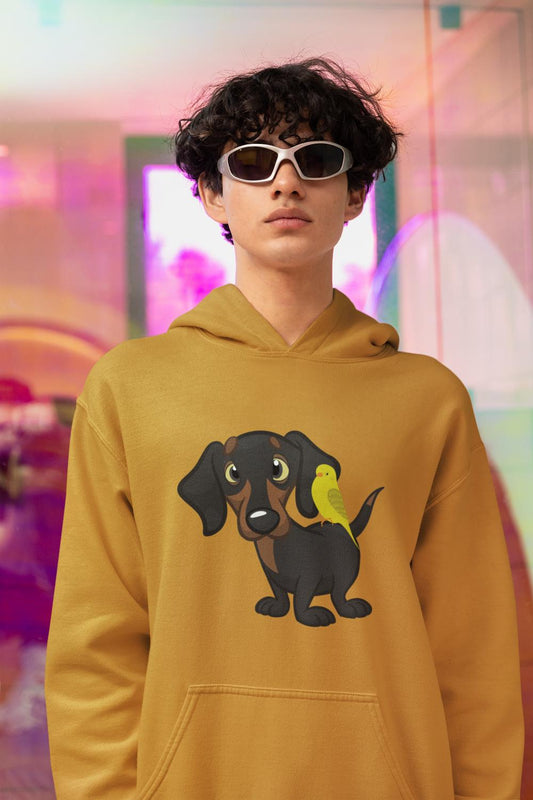 Men's Dachshund Hoodie Sweatshirt