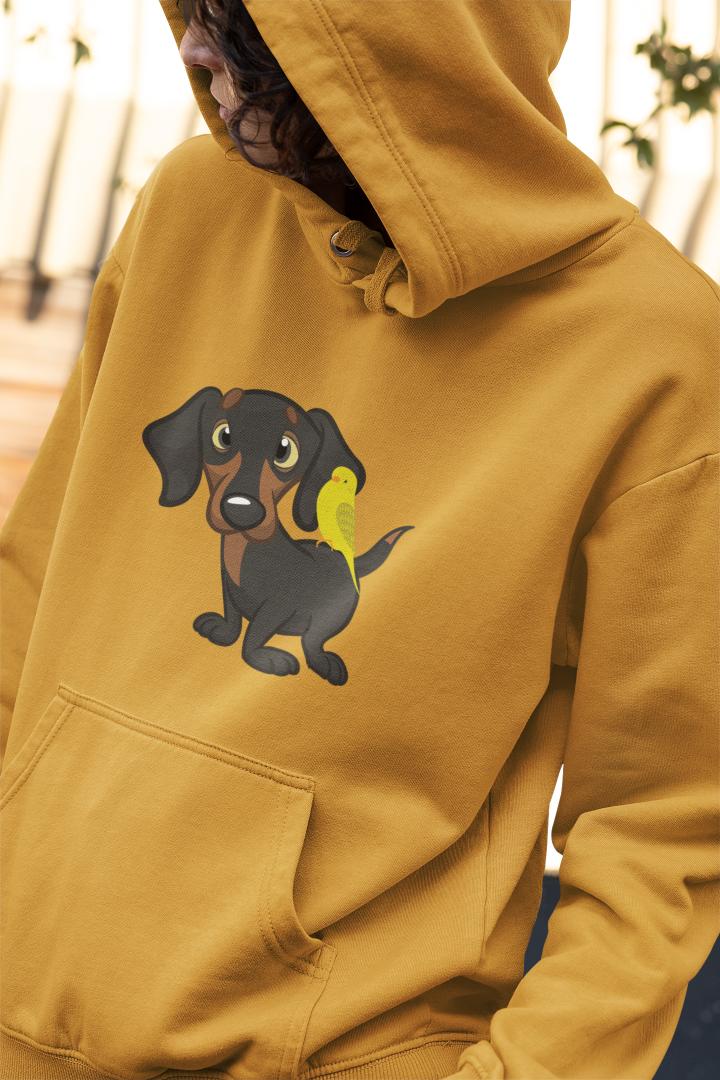 Men's Dachshund Hoodie Sweatshirt