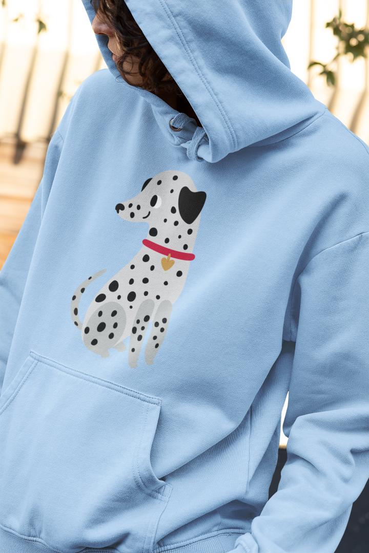 Men's Cute Dalmatian Hoodie Sweatshirt