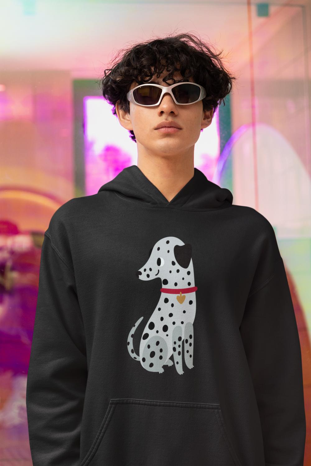 Men's Cute Dalmatian Hoodie Sweatshirt