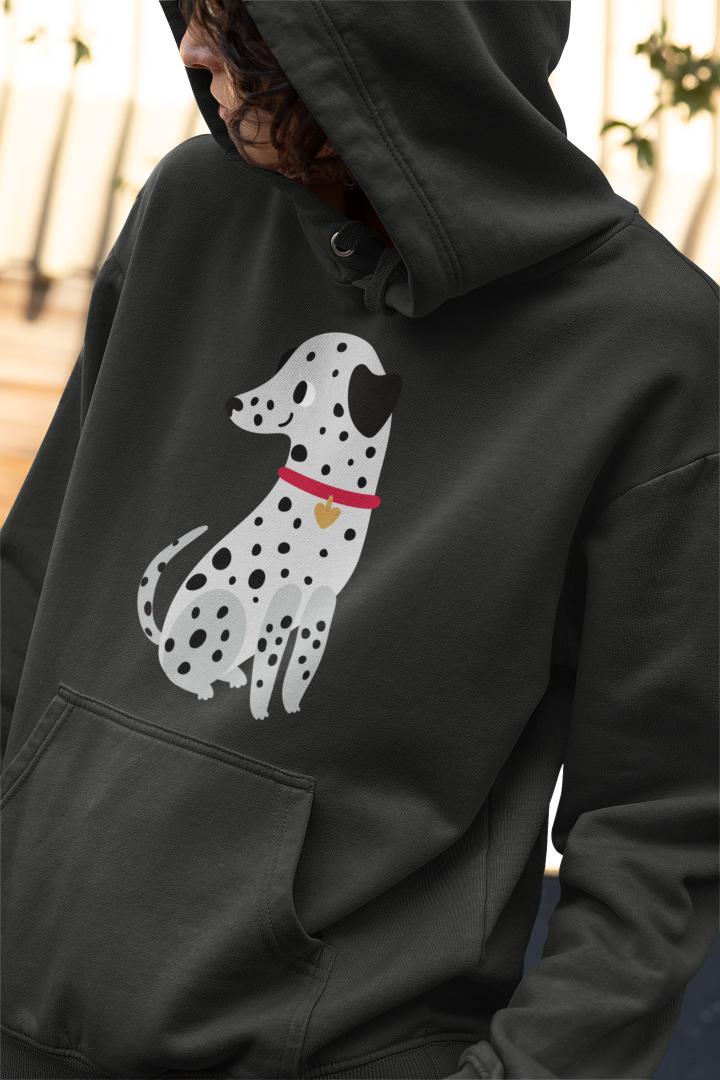 Men's Cute Dalmatian Hoodie Sweatshirt