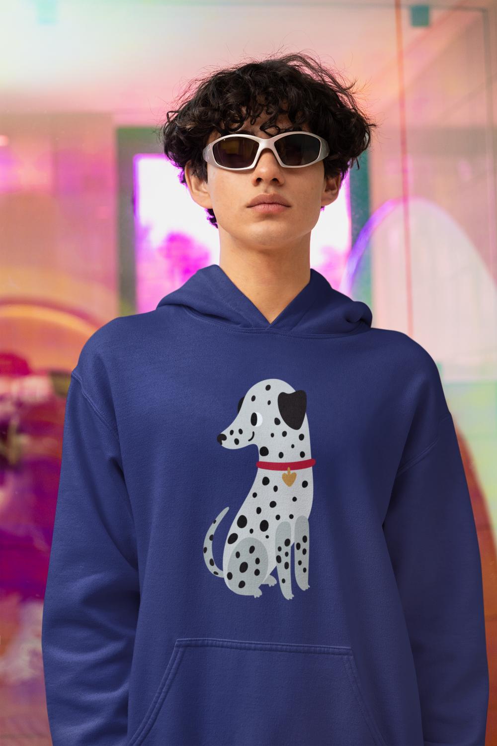 Men's Cute Dalmatian Hoodie Sweatshirt