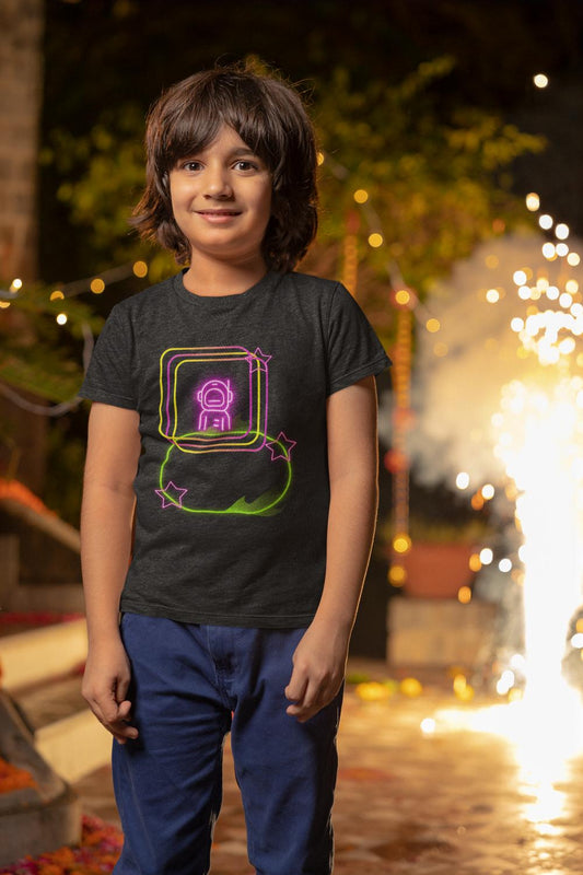 Kid's Glow Robot Unisex T-shirt