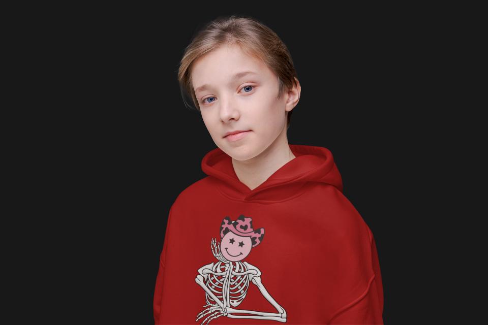 Girl's Frame of Skeleton Hoodie Sweatshirt