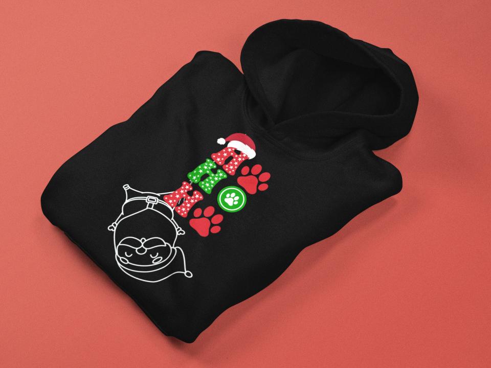 Men's Hanging Santa Hoodie Sweatshirt