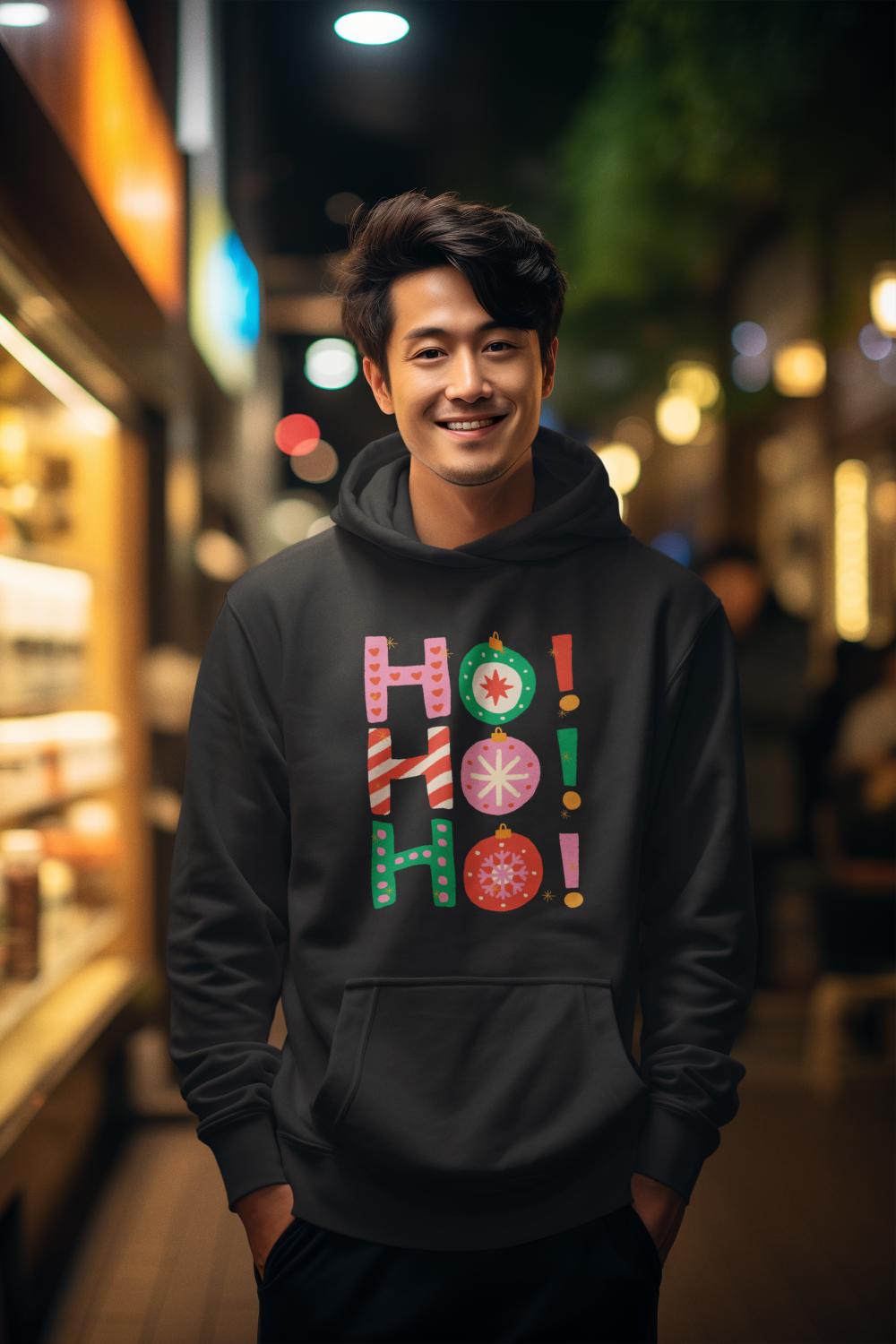 Men's HoHoHo Christmas Hoodie Sweatshirt