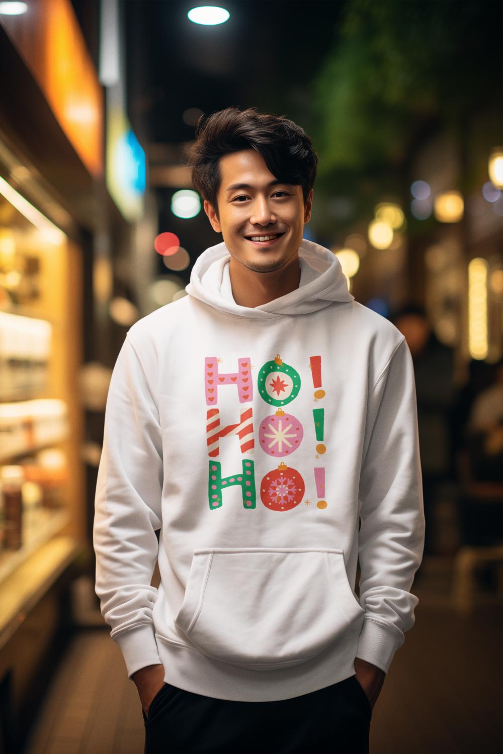 Men's HoHoHo Christmas Hoodie Sweatshirt