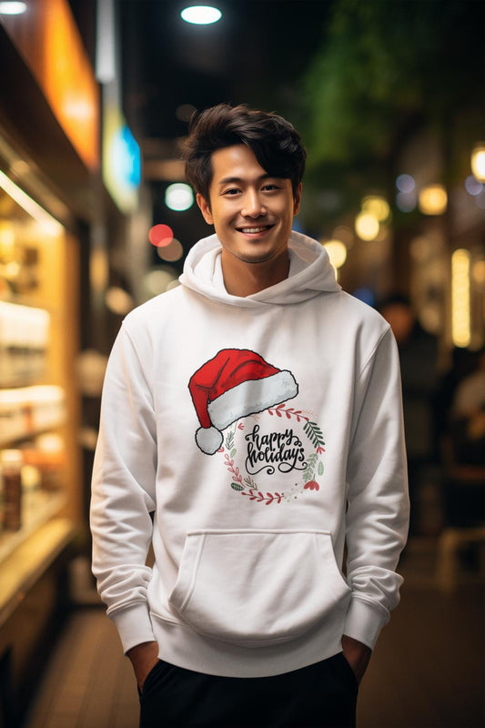 Men's Happy Holiday Christmas Hoodie