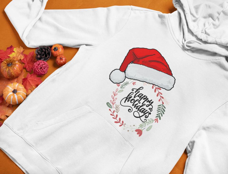 Men's Happy Holiday Christmas Hoodie