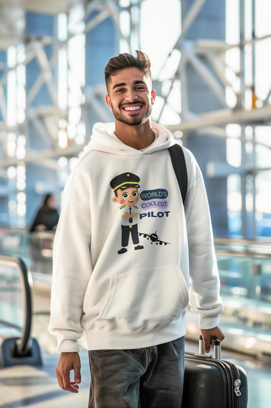 Men's Coolest Pilot Hoodie Sweatshirt