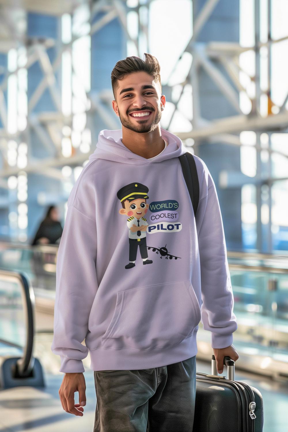 Men's Coolest Pilot Hoodie Sweatshirt