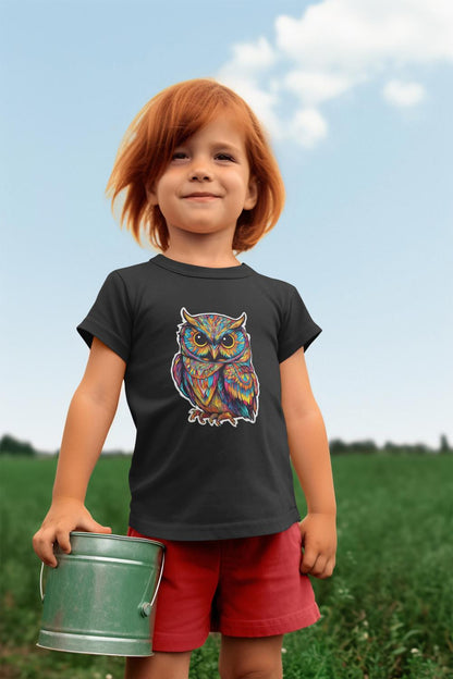 Kid's Colorful Owl Unisex T-shirt