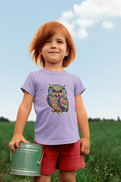 Kid's Colorful Owl Unisex T-shirt