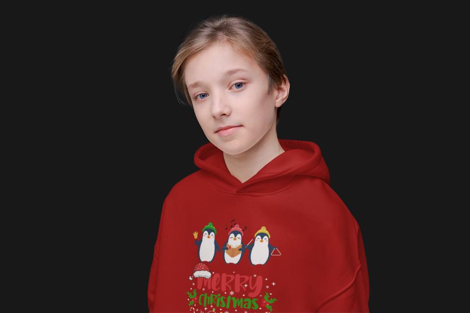 Christmas Penguin Hoodie