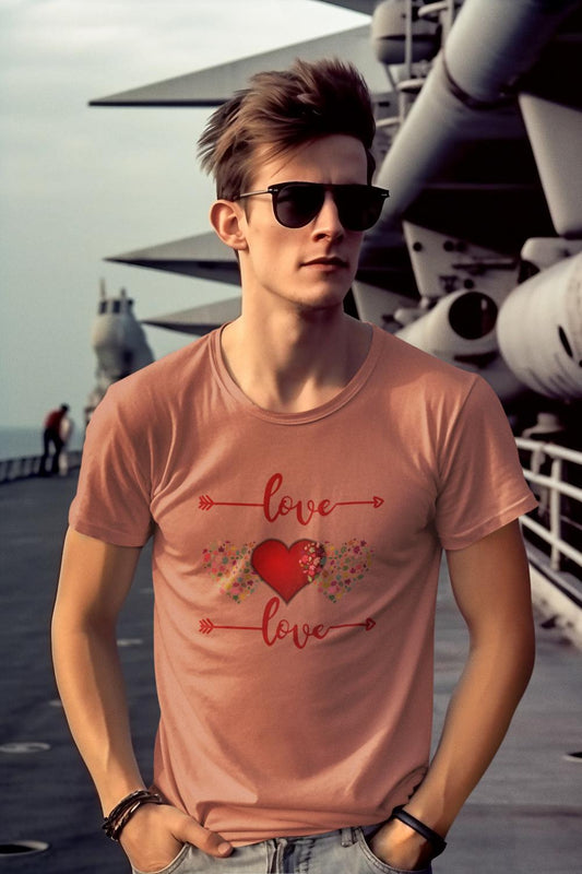 Men's Love Square Tshirt