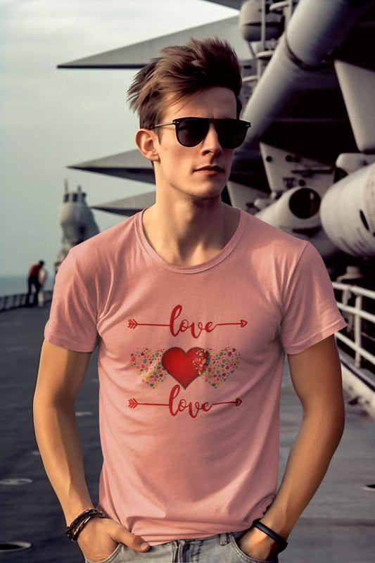 Men's Love Square Tshirt