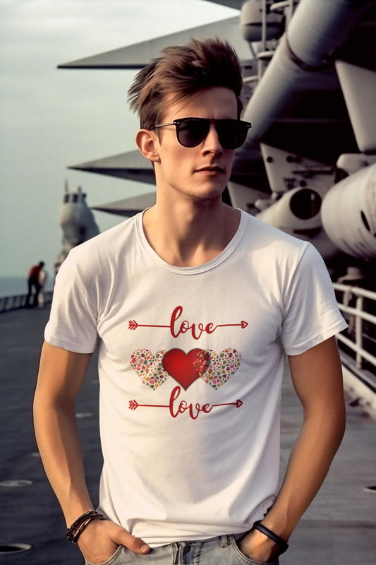 Men's Love Square Tshirt