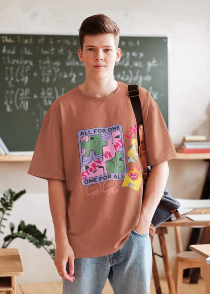 Men's Story of Life Oversized T shirt