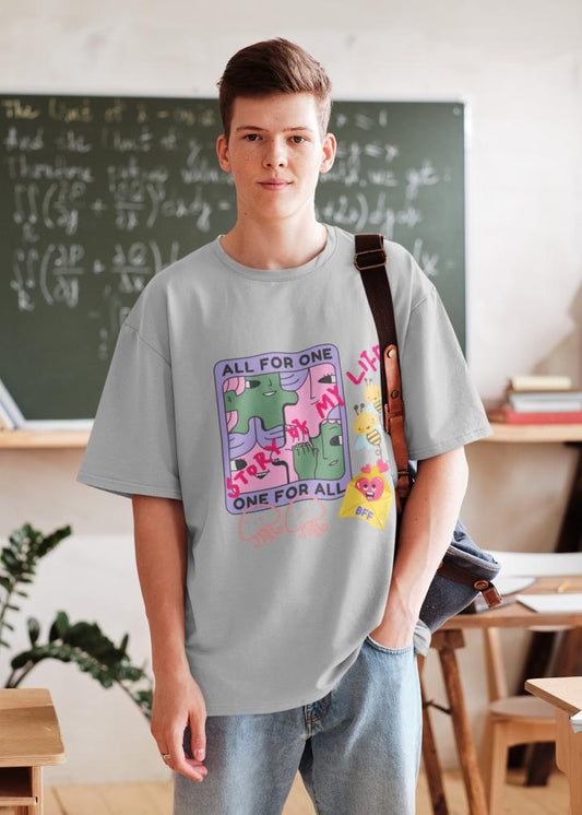 Men's Story of Life Oversized T shirt