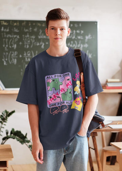 Men's Story of Life Oversized T shirt