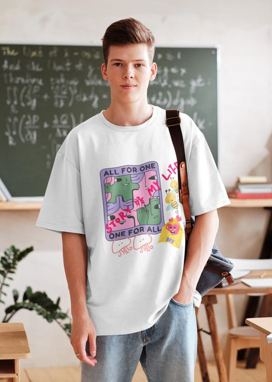 Men's Story of Life Oversized T shirt