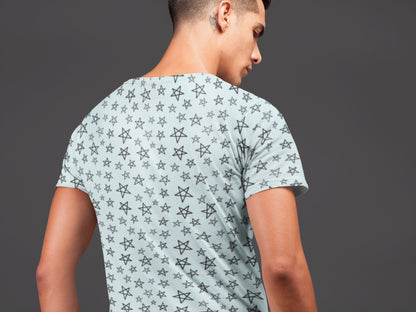 Men's All Over Print Stars T-shirt