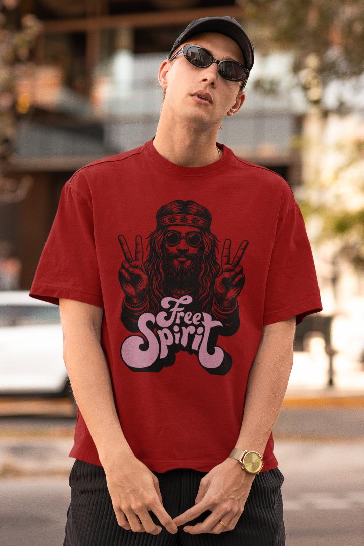 Men's Free Spirit Oversized T shirt