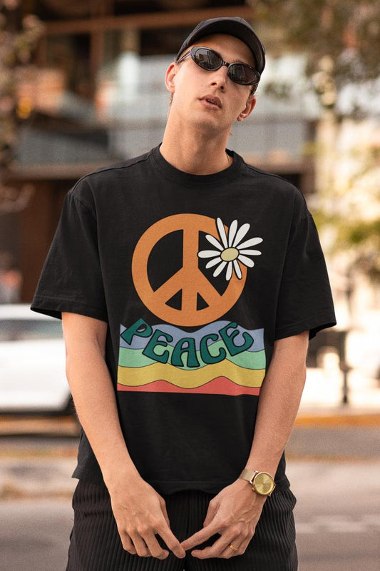 Men's Peace Oversized T shirt