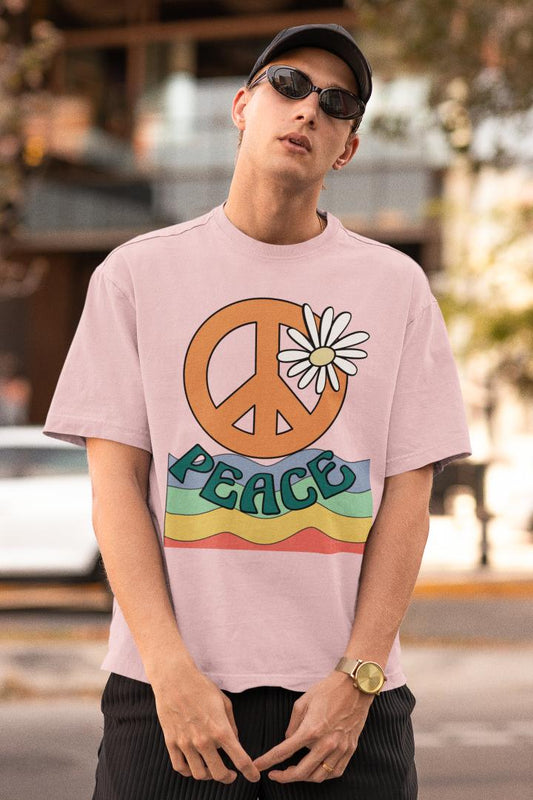 Men's Peace Oversized T shirt