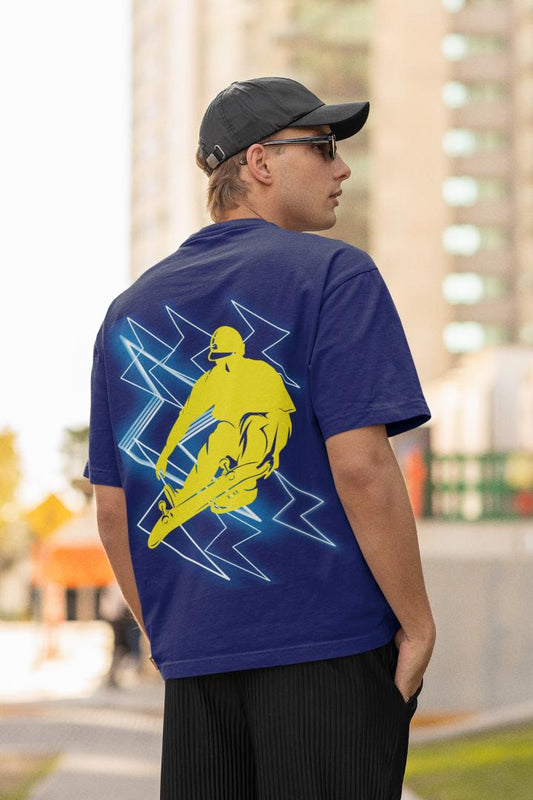 Men's Skates Lightening Oversized T shirt