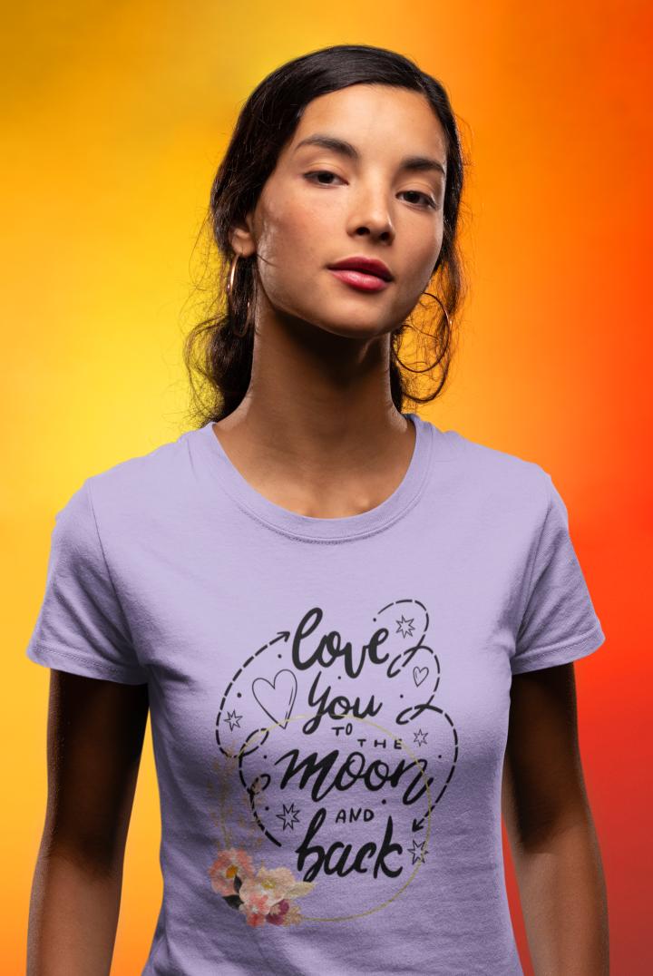 Women's Love You Moon And Back T-shirt