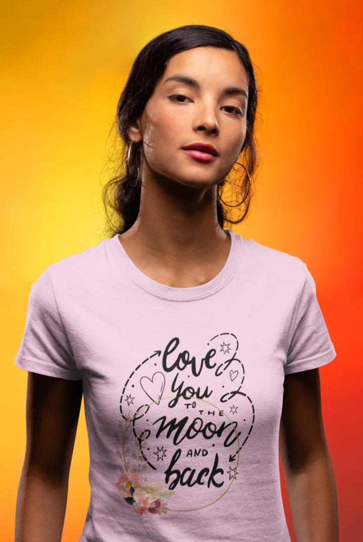 Women's Love You Moon And Back T-shirt