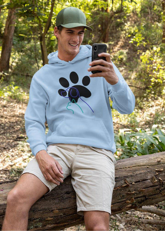 Men's Paw with Pets Hoodie Sweatshirt