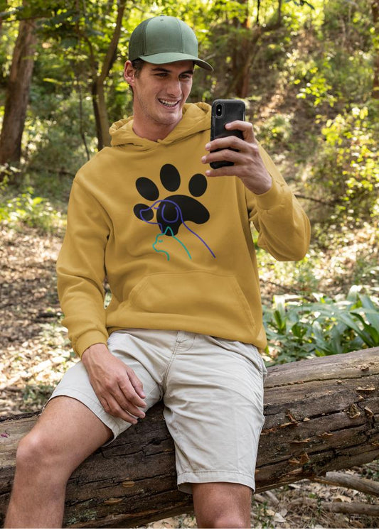 Men's Paw with Pets Hoodie Sweatshirt