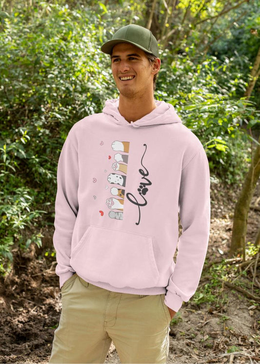 Men's Pet Paw Hoodie Sweatshirt