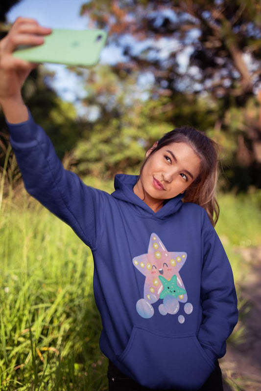 Women's Starfish with Kids Hoodie Sweatshirt