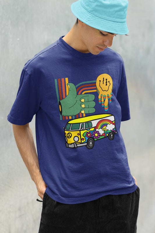 Men's Multicolored Imagination Oversized T shirt