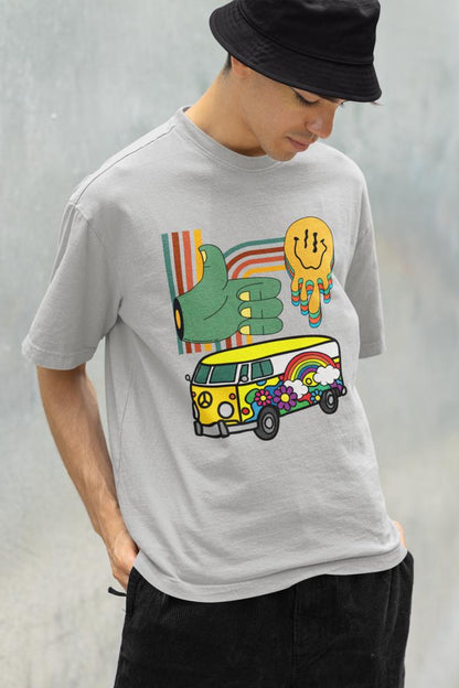 Men's Multicolored Imagination Oversized T shirt